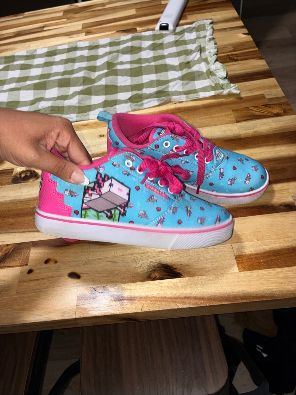 Heelys Blue and Pink Kids' Sneakers with Graphic Print